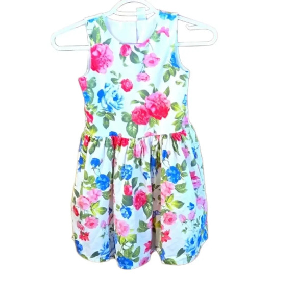 Carter's Girl's Size 7 Floral Print Dress w/ Built in Slip - Picture 1 of 12